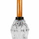 1960s 1970s Ceiling Lamp Pendant Lamp in Teak & Glass Mid Century Space Age
