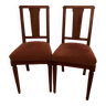 Lot de deux chaises art déco
