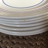 Series of 7 vintage dessert plates