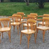 Set of 8 bistro chairs from the 50s/60