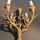 Lustre en bronze doré à 4 branches néoclassique, Circa 1940/1950.