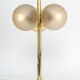 Pair of large brass table lamps by Kaiser, Germany, 1970s.