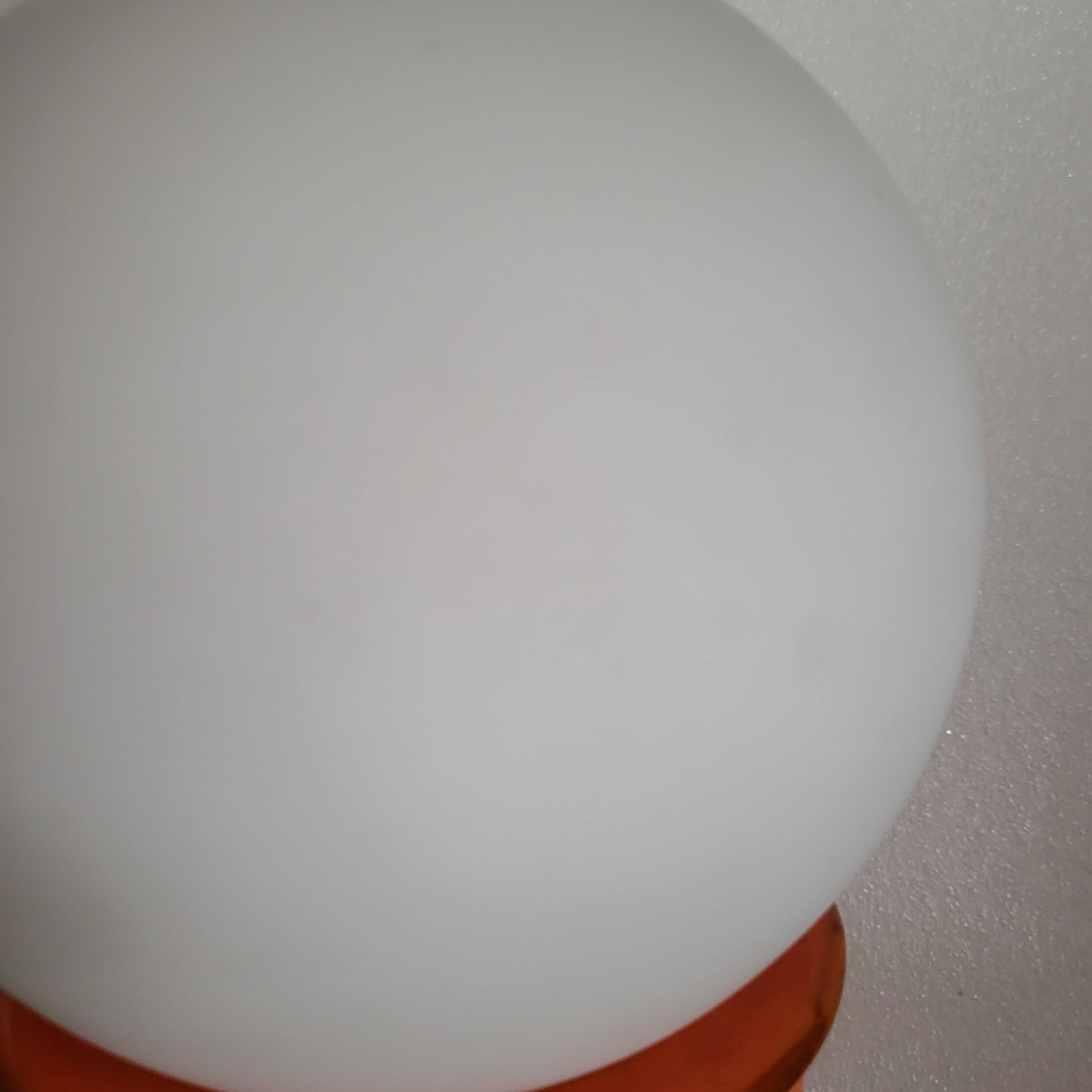 Orange ceramic lamp, Space Age, West Germany, 1960-70