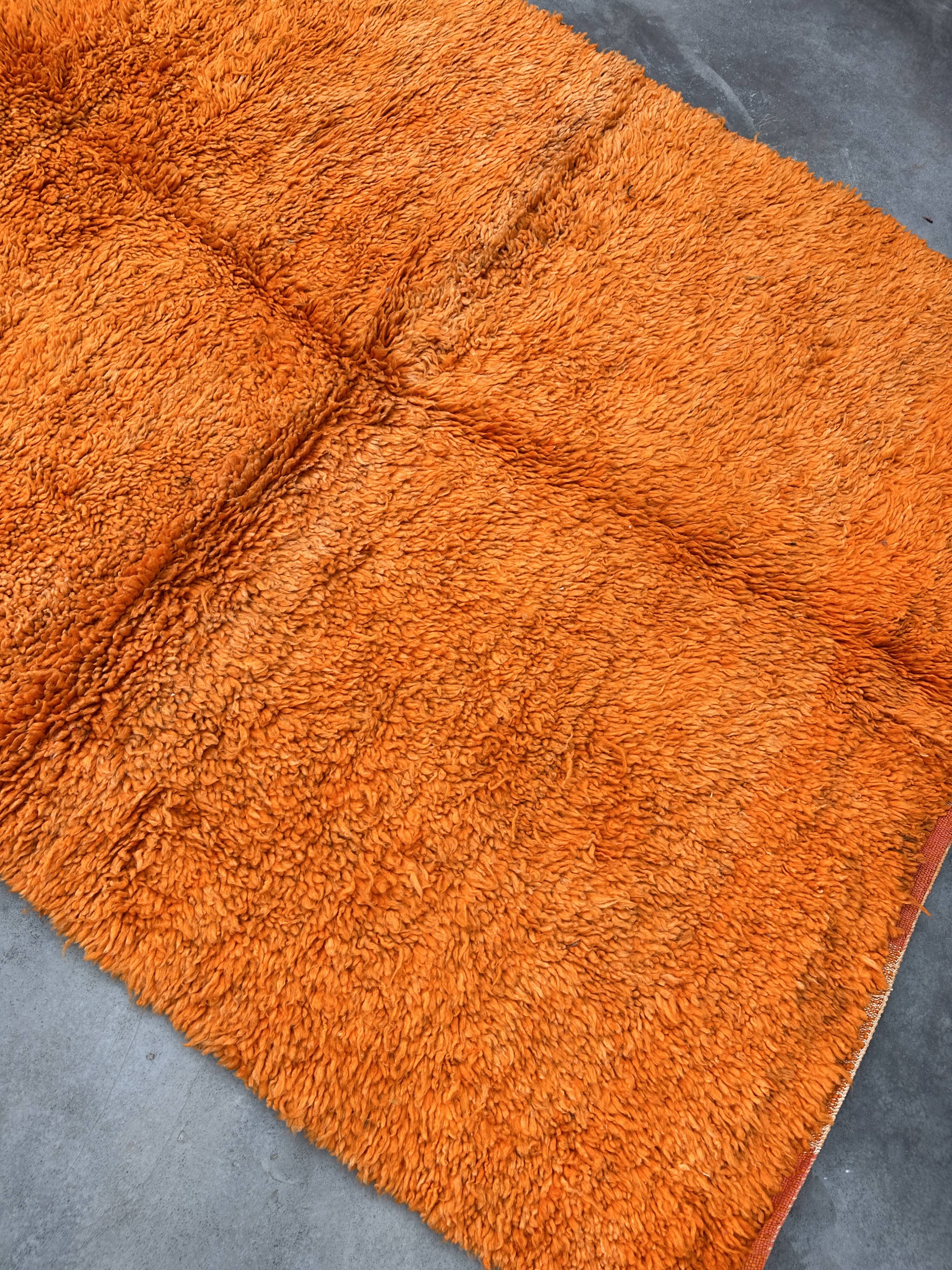 Moroccan rug Beni M'guild orange - 198 x 250 cm