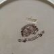 Set of 11 octagonal plates with English faience flowers 1870