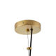 Brass hammered dome pendant lamp