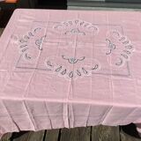 Nappe rectangle neuve AG brodé main 196X174cm