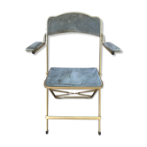Former Lafuma gold metal folding chair