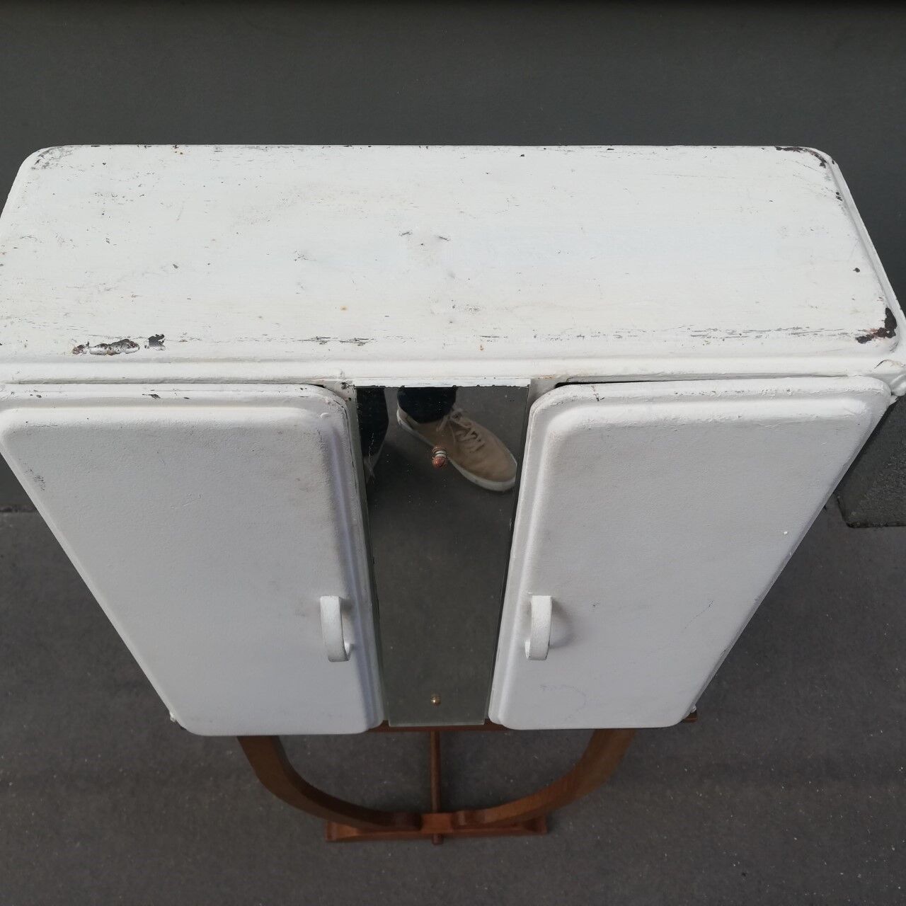 Vintage bathroom wardrobe