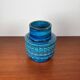 Mid-century Italian pottery vase from the Rimini Blu studio by Aldo Londi for Bitossi, 1960s.