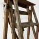 Grand escabeau en bois vintage