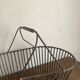 Country wrought iron harvest basket 1930