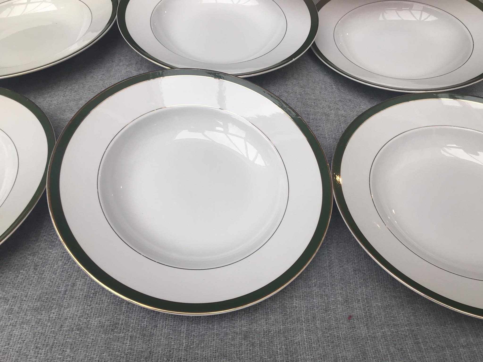 6 hollow plates XIX century Villeroy and Boch