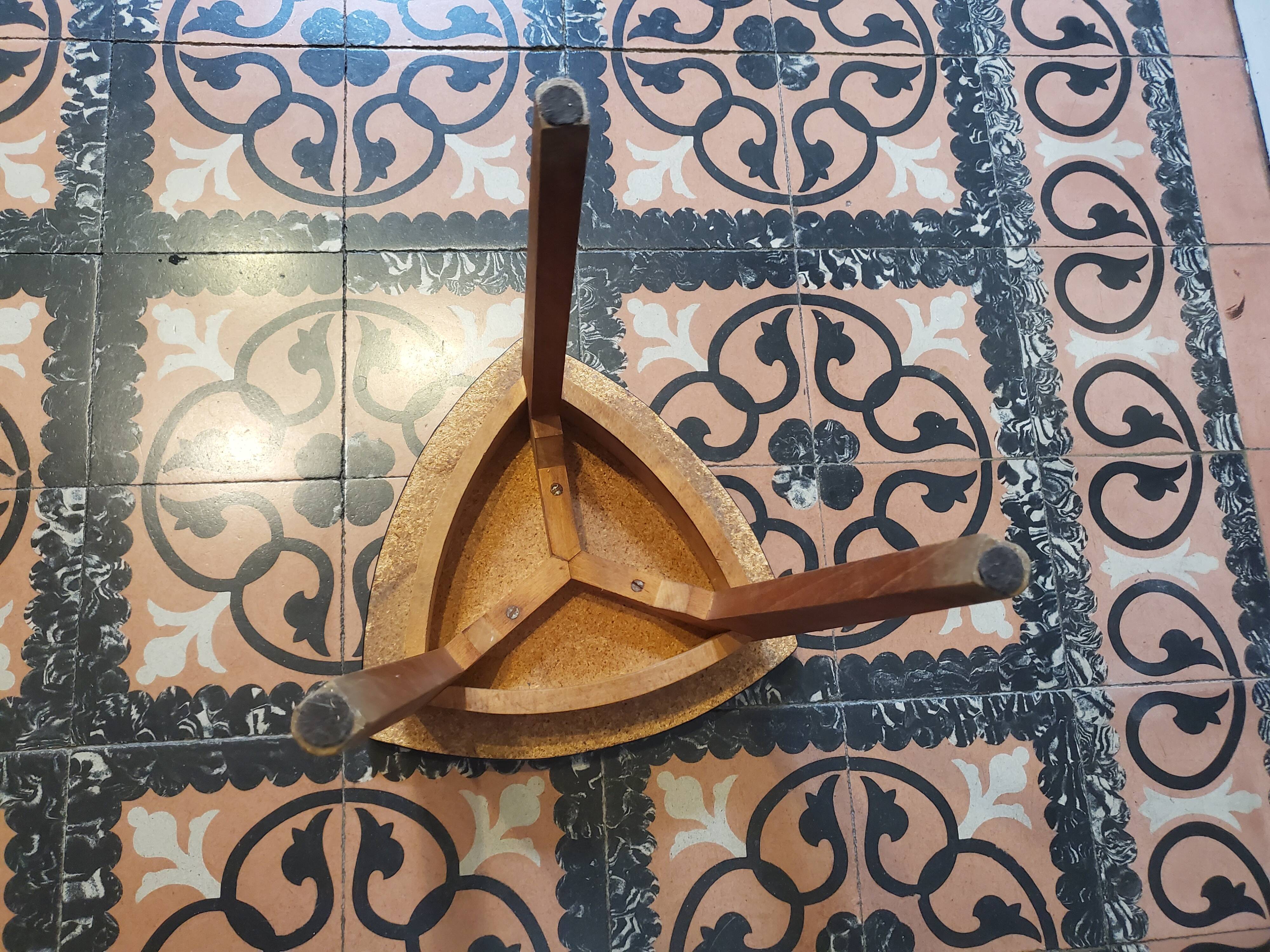 Wood tripod harness and formica 60's