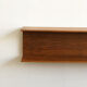 Wooden open wall shelf, 200cm, designed by Walter Wirz for Wilhelm Renz, Germany
