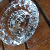 Duo of crystal candle holders - ARC France