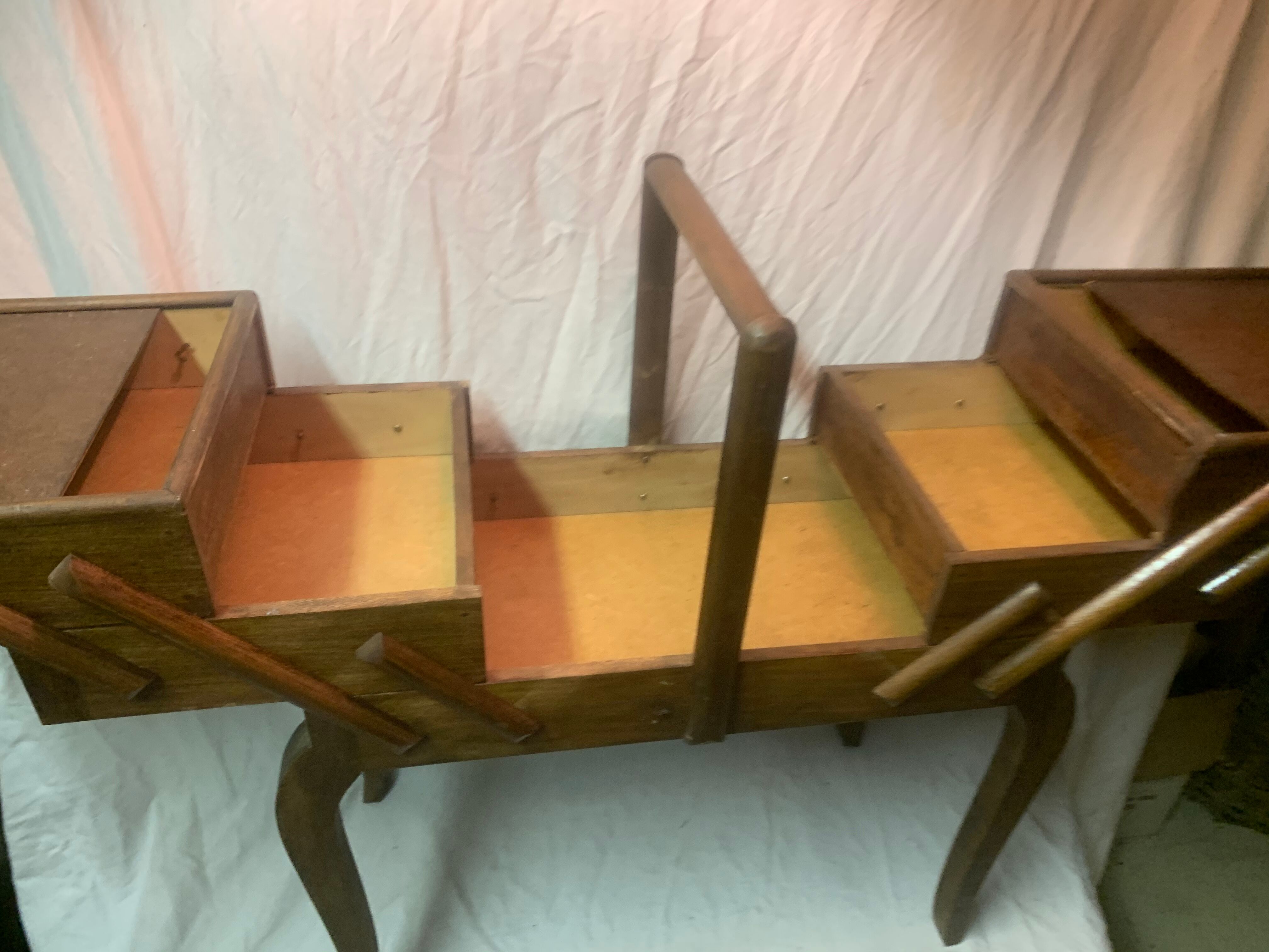 Vintage sewing cart