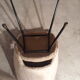 Barrel chair in toupee