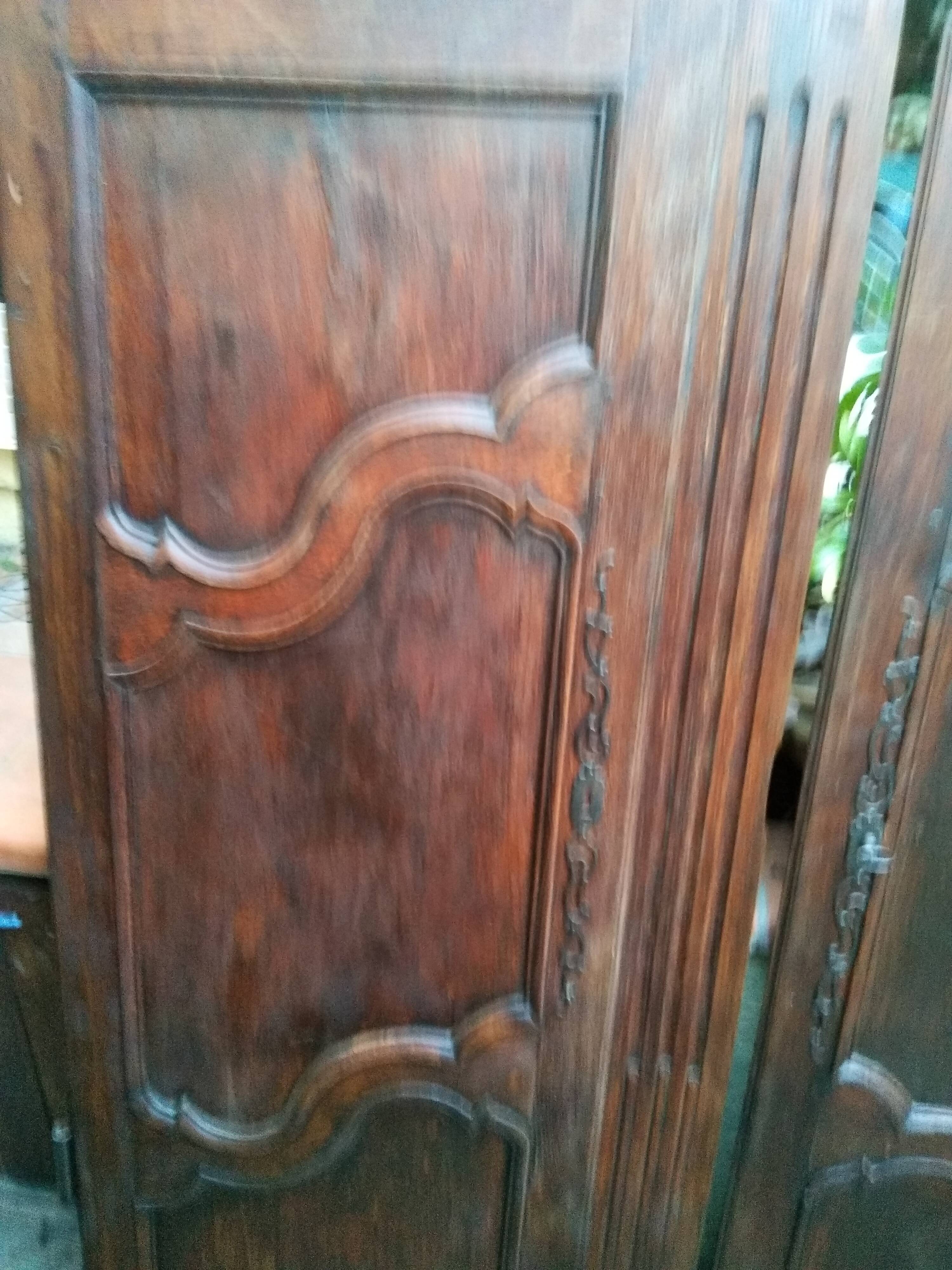 Pair of antique cabinet doors