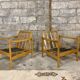 Pair of Scandinavian armchair fabric tiles