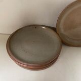 Set of 5 stoneware plates