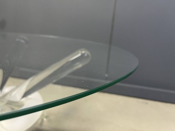 Table basse Arlequin en verre de Murano par Maurice Barilone, années 1980