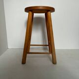 Low stool in light wood