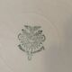 12 flat plates Villeroy & Boch Mettlach celadon green and vintage gold 1960s