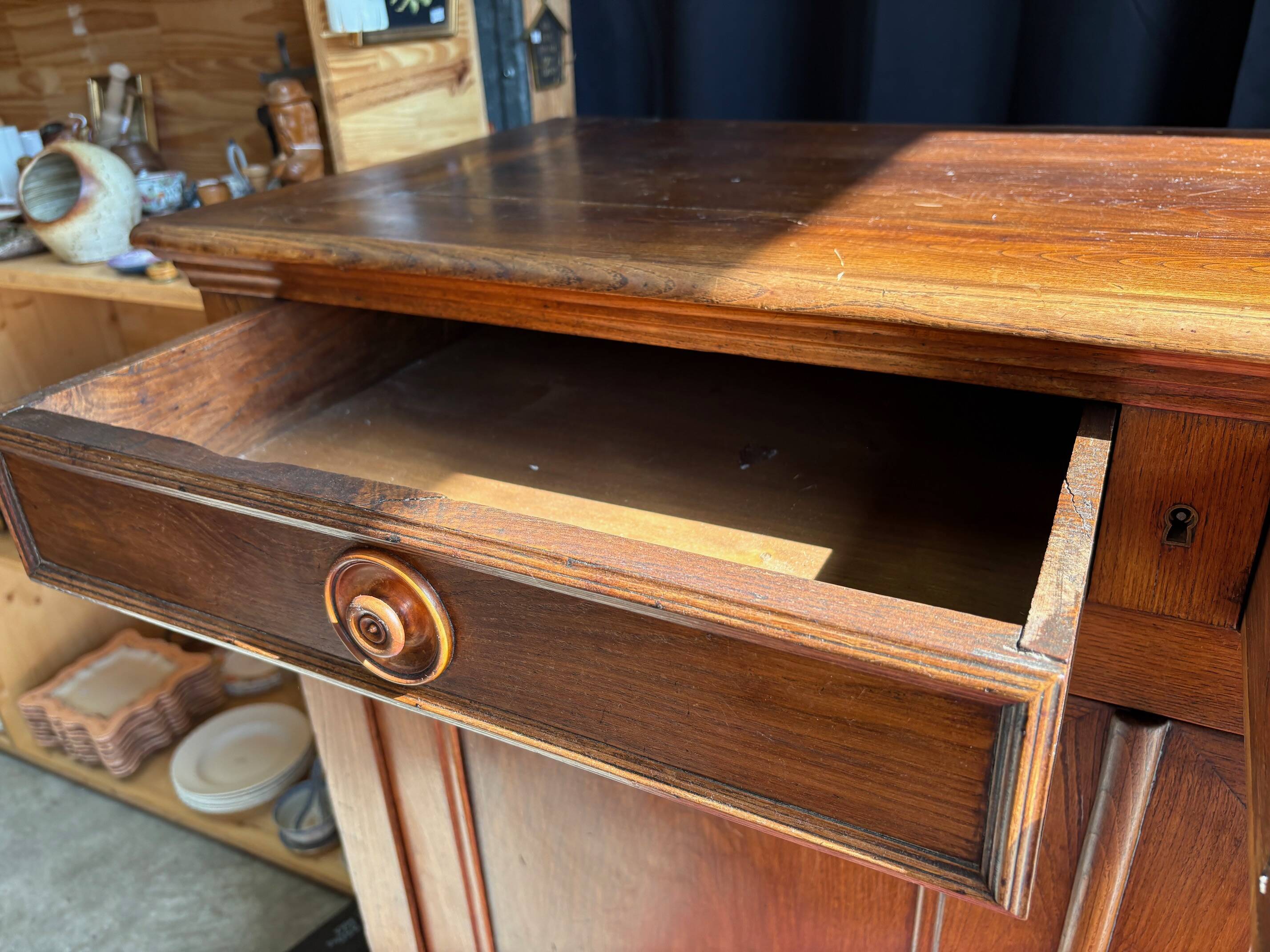 Antique solid oak sideboard