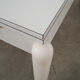 White extendable table, Italian design, 1980s, made in Italy