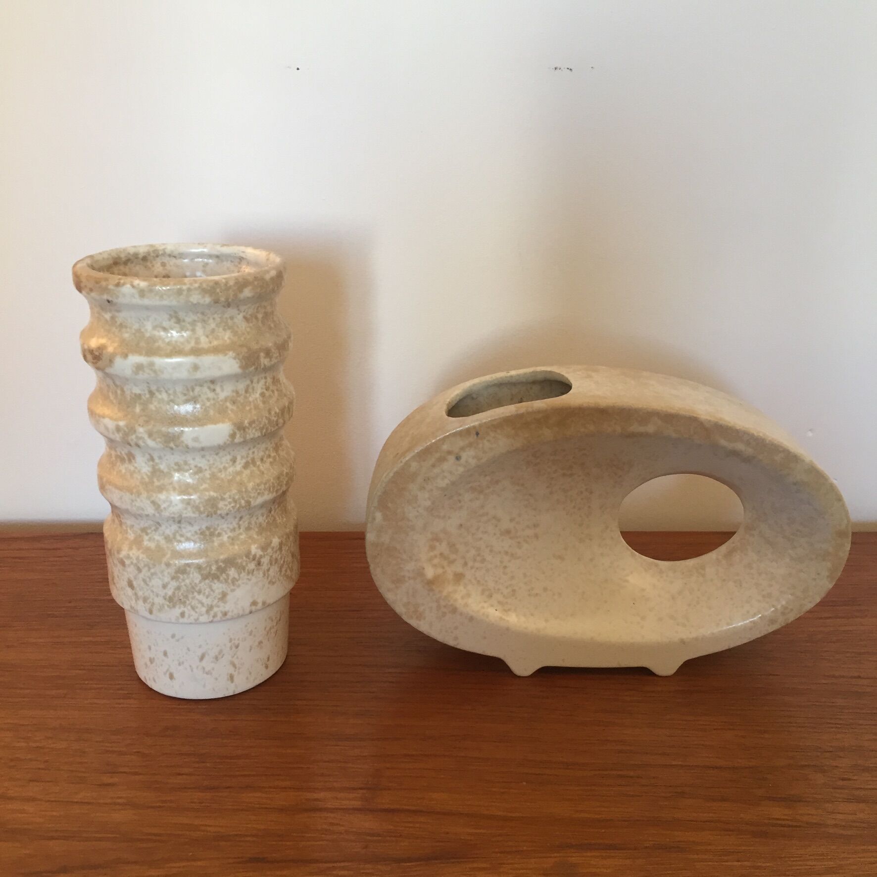 Pair of ceramic vases, Italy 1970