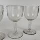 Set of 5 glasses blown balloon XIXth