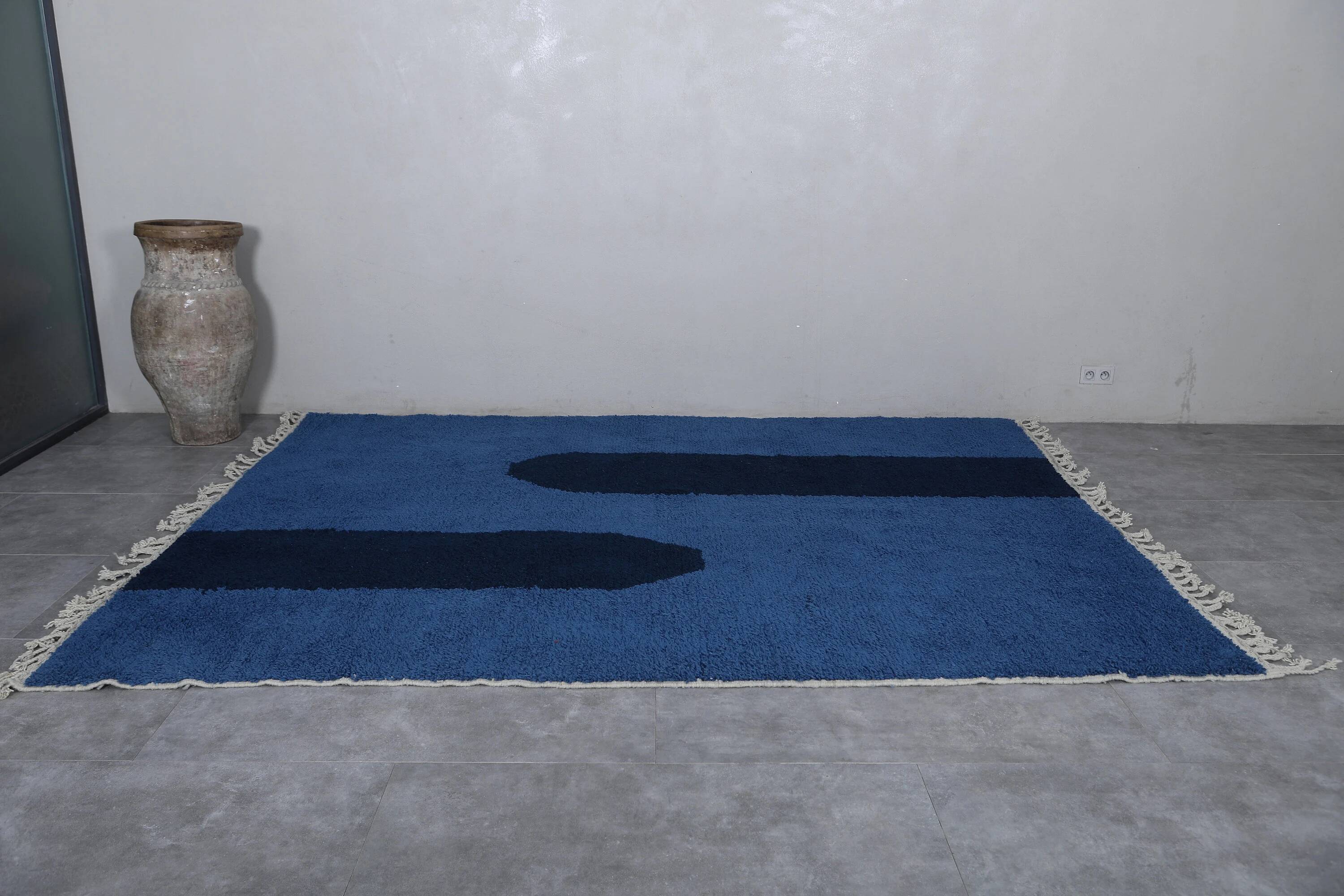 Moroccan handmade wool rug 3 x 2 m