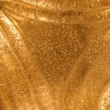 Ceiling lamp in brass & frosted glass