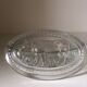Molded glass table butter tray cow décor
