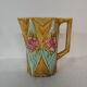 Pitcher dabbling with floral decoration onnaing France