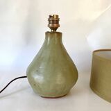 Ceramic lamp, 2M fabric cable, cotton lampshade