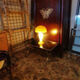 Lamp mushroom blown glass mouth