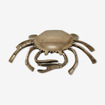 Crabe laiton massif vintage
