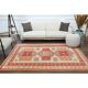 1970s Vintage Turkish Oushak Handmade Wool Cotton Cream Area Rug 172x231