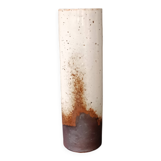 Vintage La Tournerie double-glazed pyrite stoneware vase