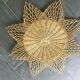 Rattan sun mirror 60 cm