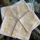 Set of 6 monogrammed damask tea towels