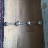 Metal wall coat rack