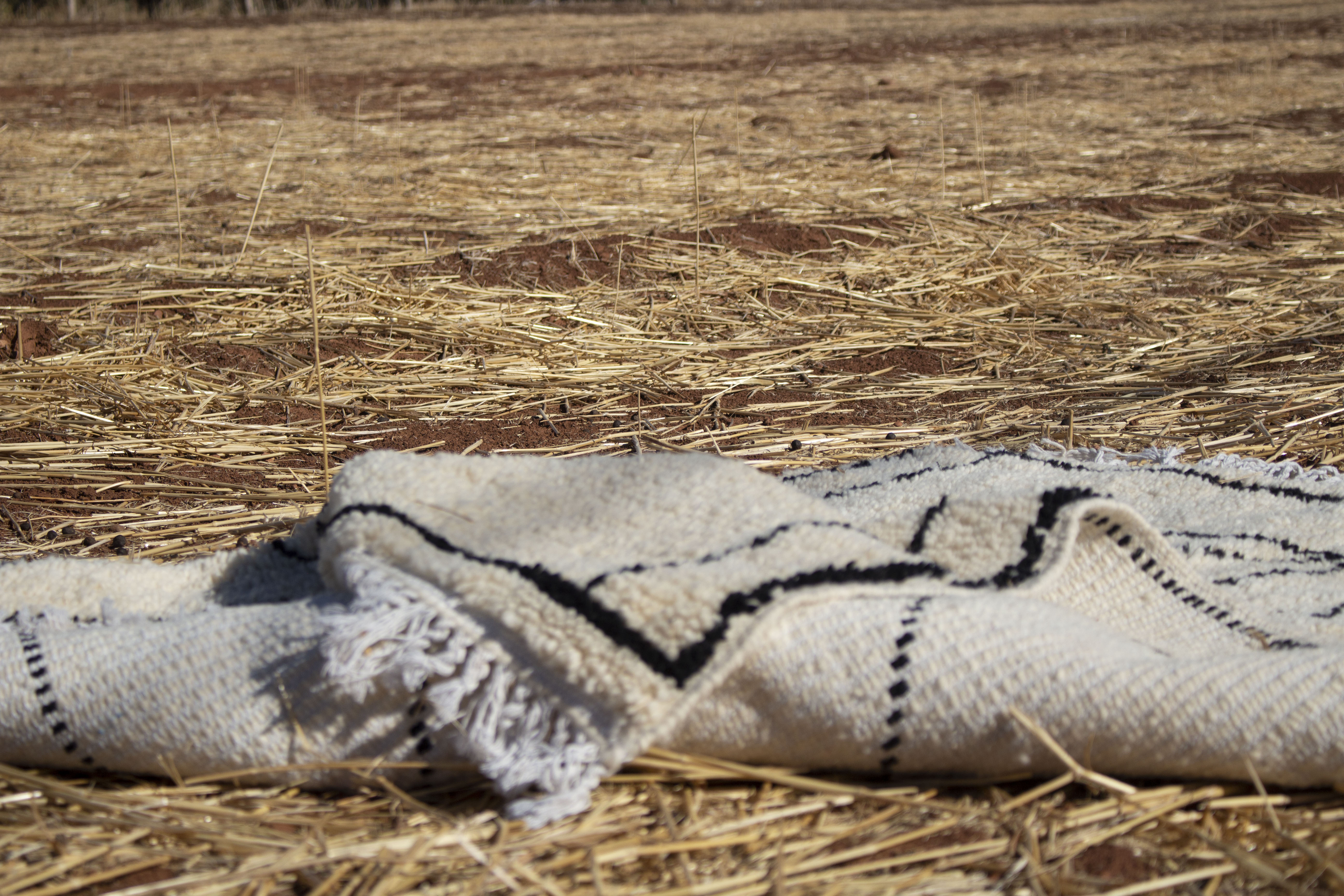 Moroccan beni ourain rug 122x183 cm