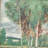 Tableau paysage Post Impressionniste