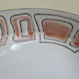 Oval serving dish in niderviller stoneware.vintage mesh model