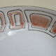 Oval serving dish in niderviller stoneware.vintage mesh model