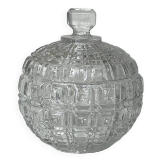 Crystal sugar bowl.