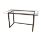 Metal and glass design desk